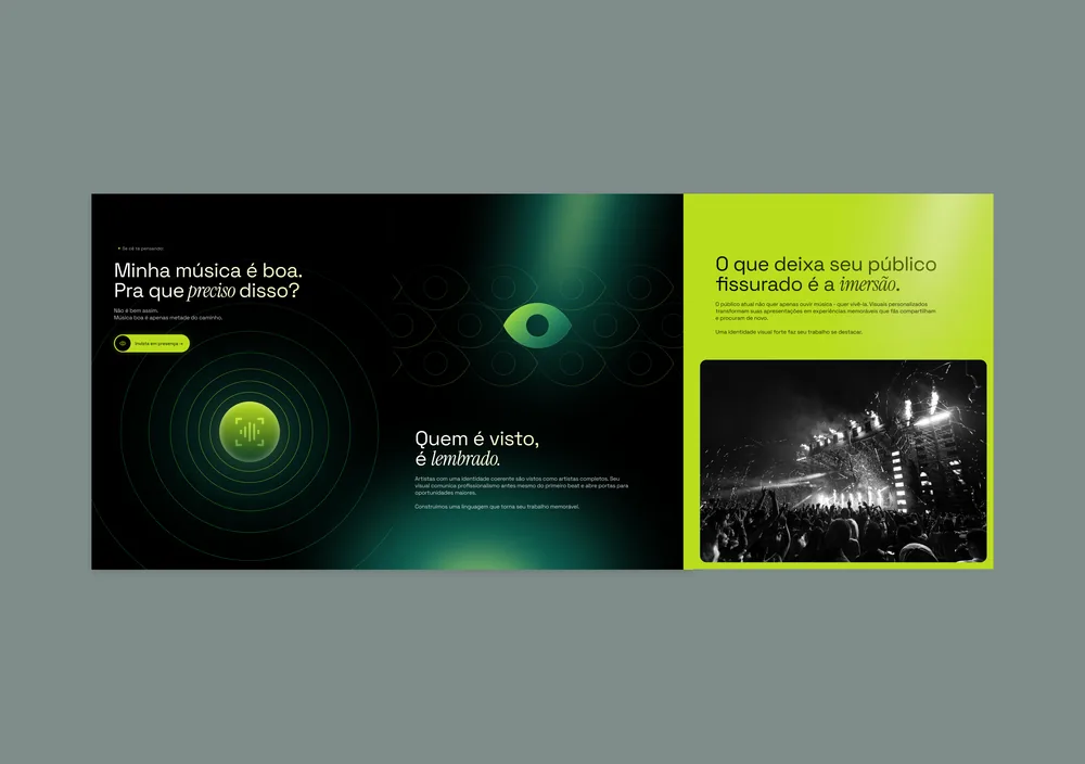 Wide layout pairing the campaign key art
