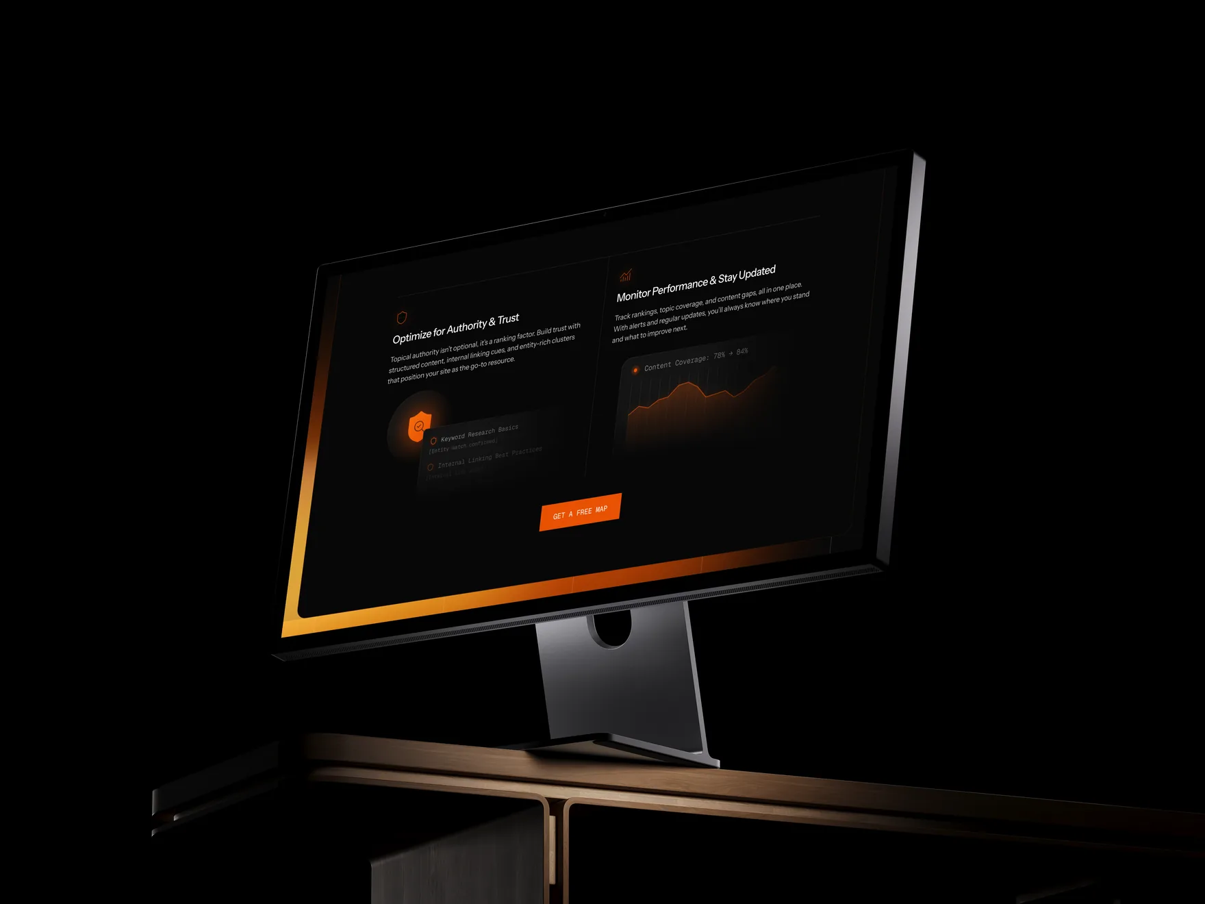 SEO authority and performance monitoring dashboard